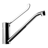 MISCELATORE MONOFORO LAVELLO CANNA TUBO CON LEVA CLINICA RED CROMO