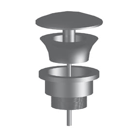 Scarico Regolabile 11 4x11 4 Sempre Aperto Senza Fori Nickel Spazzolato