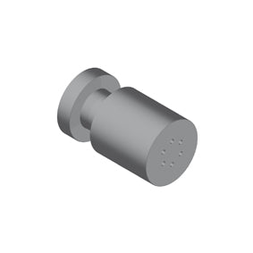 Bodyjet Snodato Idromassaggio Con Basetta Tonda Anticalcare Nickel Spazzolato