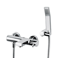 MISCELATORE VASCA CON DUPLEX DOCCIA LEVEL RINGO NERO OPACO