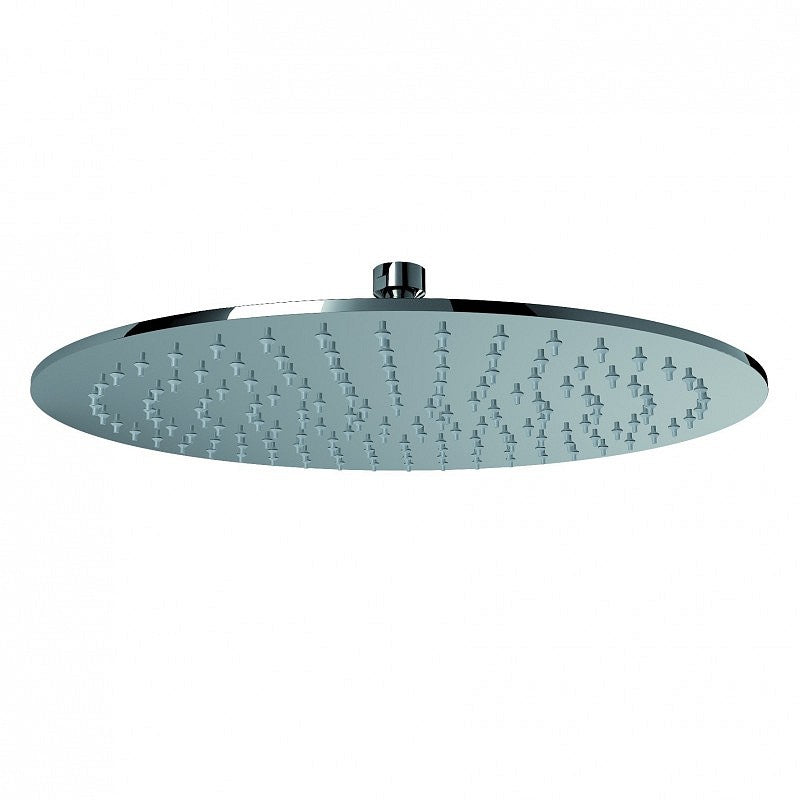 Soffione Doccia Orientabile In Acciaio Inox Ultraslim 200mm Anticalcare Getto Fisso