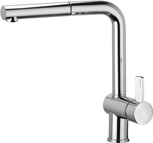 MISCELATORE LAVELLO DOCCETTA ESTRAIBILE GETTO FISSO ROCK CROMO