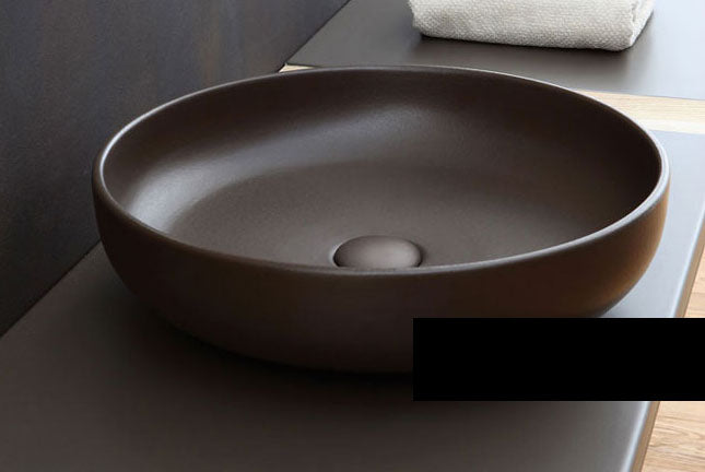 SHUI BACINELLA D’APPOGGIO SENZA TROPPO PIENO Ø45 NERO LUCIDO