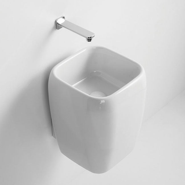 SHUI LAVABO MEZZA COLONNA  SOSPESO BIANCO