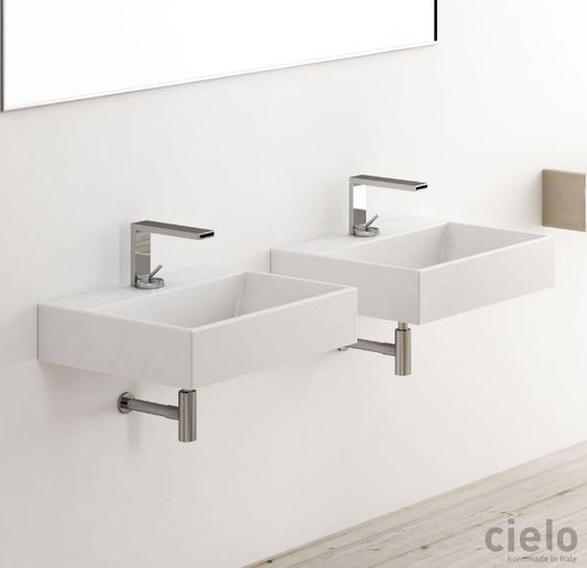 SMILE LAVABO SOSPESO/DA APPOGGIO 60 MONOFORO/3 FORI BIANCO LUCIDO