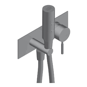 Viva Idro Scopino Include Easyfix Flessibile Inox Acciaio Inox Spazzolato