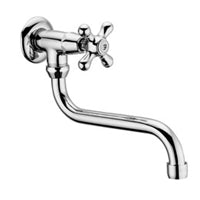 RUBINETTO SNODO 1/2' CON ROSONE IRIS GOLD FINISH