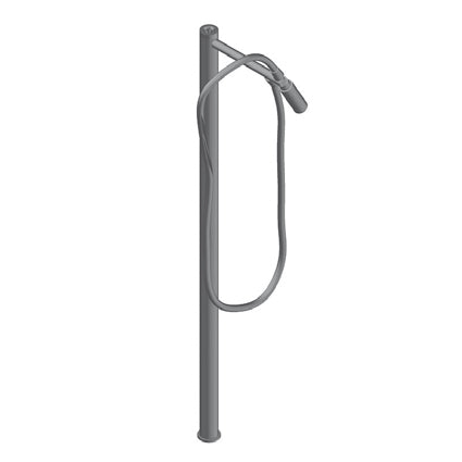 Volante Miscelatore Vasca Pavimento Flessibile Inox Acciaio Inox Spazzolato