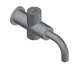 Volante Miscelatore Lavabo Incasso Acciaio Inox Spazzolato