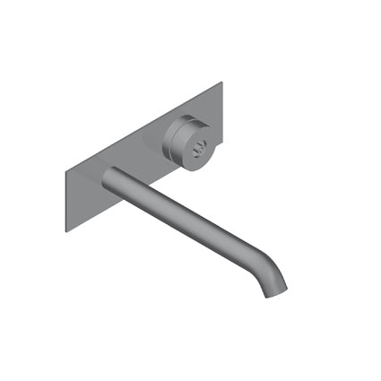 Volante Miscelatore Incasso Senza Scarico Canna 20 Cm Include Easyfix Acciaio Inox Spazzolato