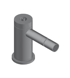 Volante Miscelatore Da Appoggio Senza Scarico Acciaio Inox Spazzolato