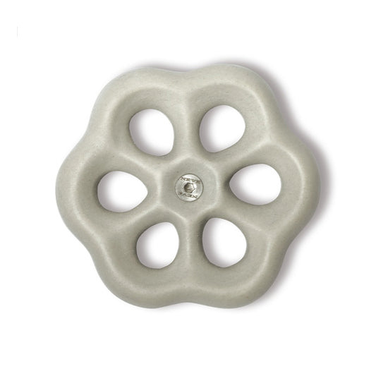 Maniglia In Porcellana Fatta A Mano Colore Grigio Opaco