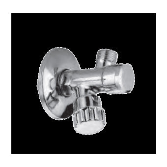 RUBINETTO SOTTOLAVABO CON FILTRO 1/2X3/8 SEDE PIANA PER FLEX INOX CROMO