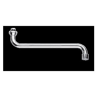 CANNA TUBO S D18 CM.30 CON AEROGATORE CROMO