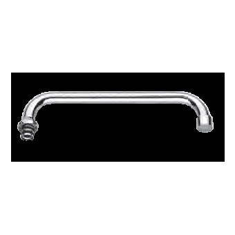 CANNA TUBO U D18 CM.25 CON AEROGATORE CROMO