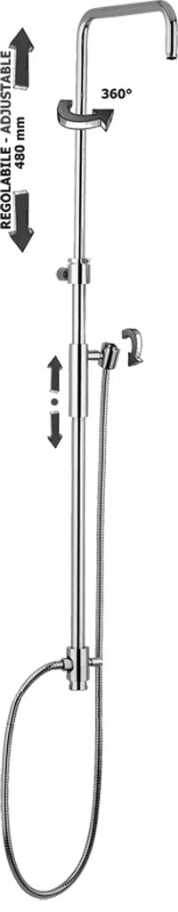 COLONNA REGOLAB.MASTER PLUS+C/DEV SENZA DOCCIA SENZA SOFFIONE CON FX OTTONE SENZA MISCELATORE