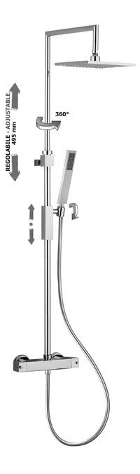 COLONNA DOCCIA SYNCRO TOP SENZA DEV+FLX SILV +SOF/DOC.SYNCRO+ LEQ269CR CROMO