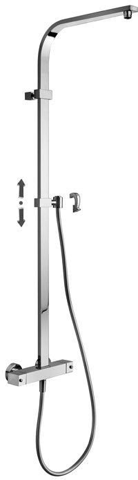 COLONNA CITY RETTANGOLARE SENZA SOFFIONE SENZA DOCCIA CON FX SILVER. SENZA DEV.+ LEQ269RCR