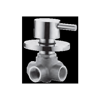 DEVIATORE COMPLETO 2 ENTRATE 2 USCITE MINIMAL CROMO