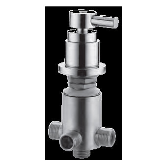 DEVIATORE COMPLETO 4 VIE PER BORDO VASCA MINIMAL CROMO