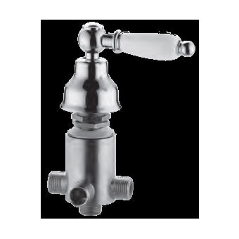 Deviatore Completo 4 Vie Per Bordo Vasca Con Campana Iris Retro Bronzato