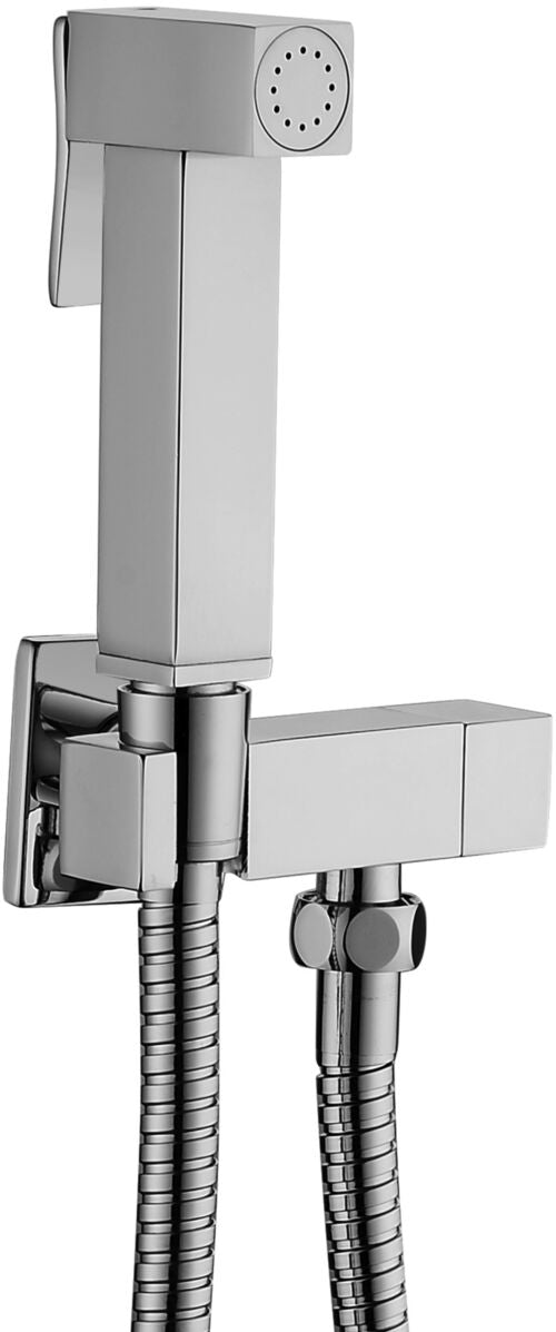 SET BIDET TWEET SQUARE (QUADRO) SOLO ACQUA FREDDA CON DOCCIA-FLESSIBILE CROMATO CROMO