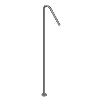 Zero Bocca Pavimento 95 Cm Acciaio Inox Spazzolato