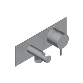 Zero Miscelatore Incasso Include Easyfix Acciaio Inox Spazzolato