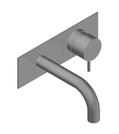 Zero Miscelatore Incasso Senza Scarico Canna 13 Cm Include Easyfix Acciaio Inox Spazzolato