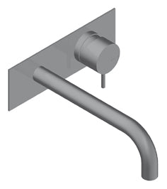 Zero Miscelatore Incasso Senza Scarico Canna 20 Cm Include Easyfix Acciaio Inox Spazzolato