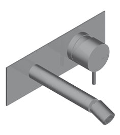 Zero Miscelatore Incasso Senza Scarico Canna 12 85 Cm Include Easyfix Acciaio Inox Spazzolato