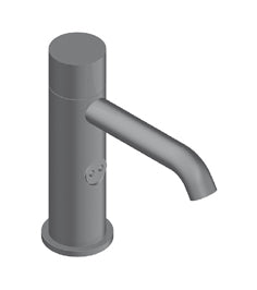 Zero Miscelatore Lavabo Da Appoggio Elettronico Senza Scarico Acciaio Inox Spazzolato