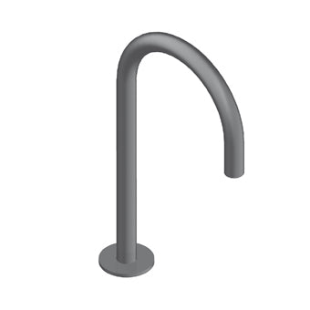 Zero Canna Da Appoggio 30 Cm Acciaio Inox Spazzolato