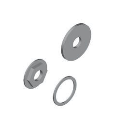 Zero Kit Installazione A Pannello Per Canne E Prese Acqua Acciaio Inox Spazzolato