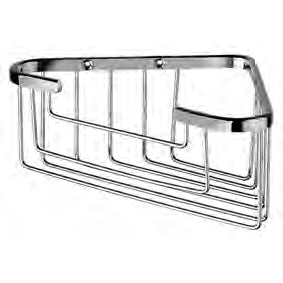 GRIGLIA A CESTINO IN METALLO TRIANGOLARE GRANDE 250X150X85 CROMO