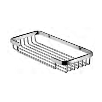 GRIGLIA A CESTINO IN METALLO RETTANGOLARE MEDIO 233X105X33 CROMO