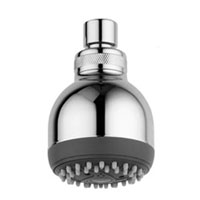 SOFFIONE ALABAMA (2 GETTI) ANTICALCARE CROMO