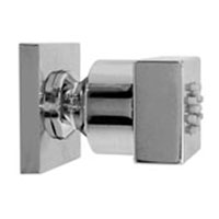 SOFFIONE PER GETTI LATERALI QUADRO CON ROSONE CROMO