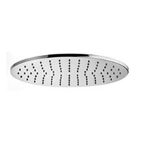 Soffione Ellittico Berry 300x200 In Metallo Con Snodo Cromo