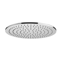 Soffione Tondo Diametro 300 Master King In Metallo Con Snodo 1 2 Cromo