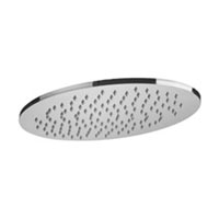 SOFFIONE ELLITTICO BERRY KING 350X220IN METALLO CON SNODO 1/2 CROMO