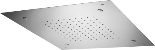 SOFFIONE A SOFFITTO QUADRATO CLEVELAND CON NEBULIZZATORI MM.500X500 CON SNODO CROMO