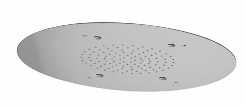 SOFFIONE A SOFFITTO TONDO FILADELFIA CON NEBULIZZATORI D.400 CON SNODO CROMO