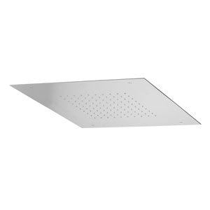 SOFFIONE AD INCASSO SOFFITTO QUADRO BOSTON 500 PER 500 IN METALLO SOLO PIOGGIA CROMO