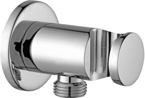 ROSONE TONDO X SUPPURTO CON PRESA ACQUA ZSUP031CR CROMO